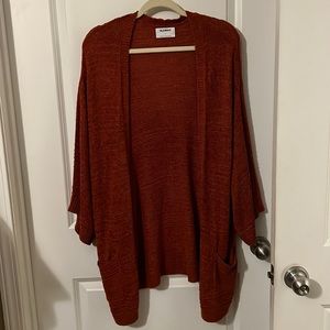 Drop shoulder cardigan with pockets